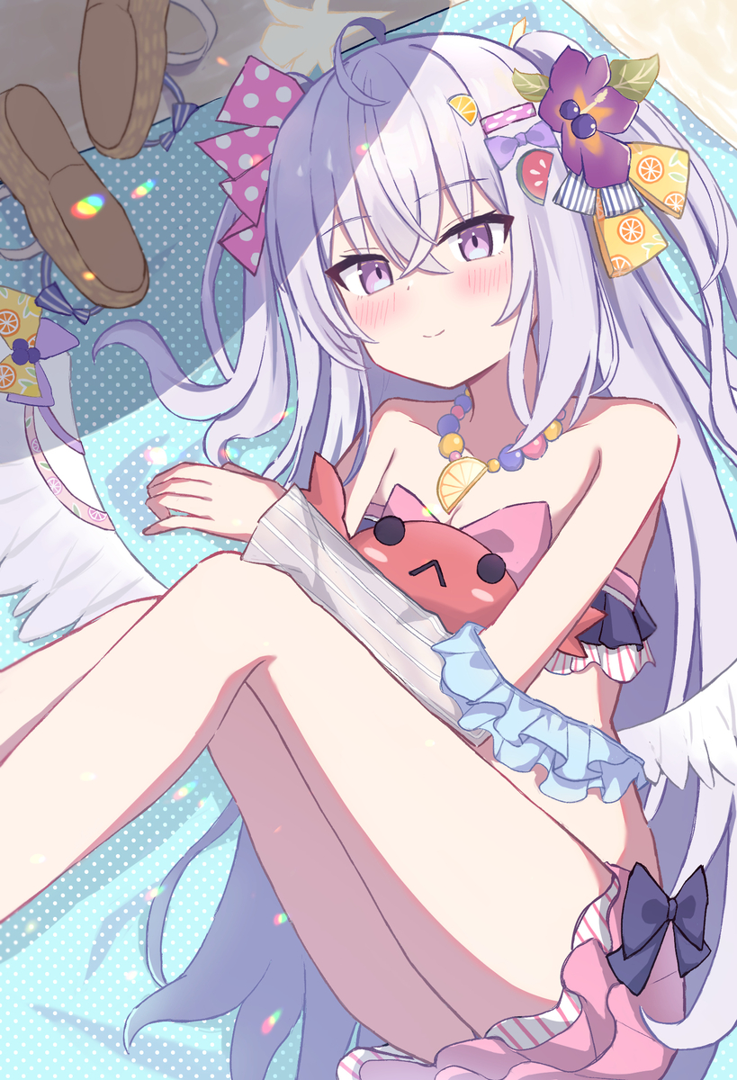 This is a pixiv picture whose title is アズサちゃんとナイショのバカンス.