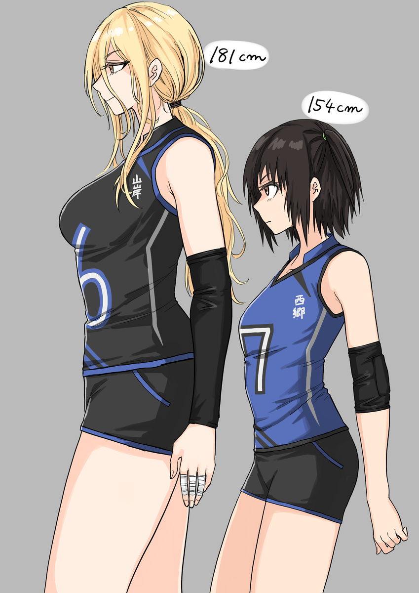 This is a pixiv picture whose title is 体格差.