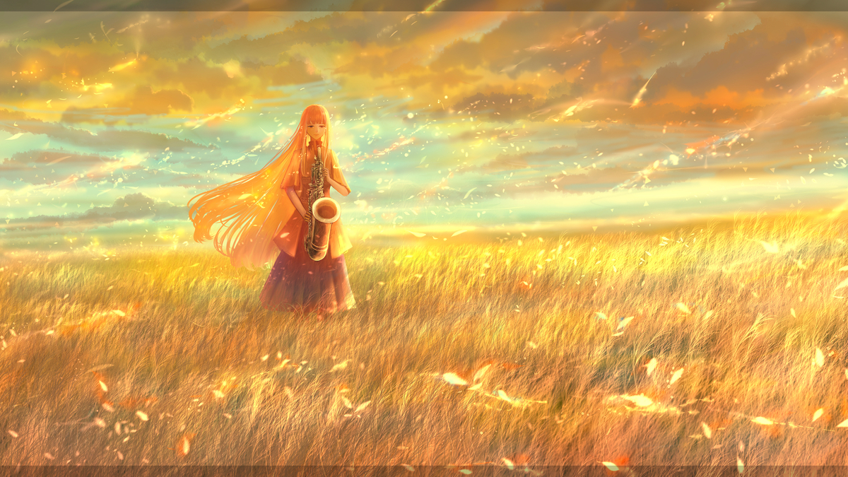 This is a pixiv picture whose title is 光想ハーモニー.