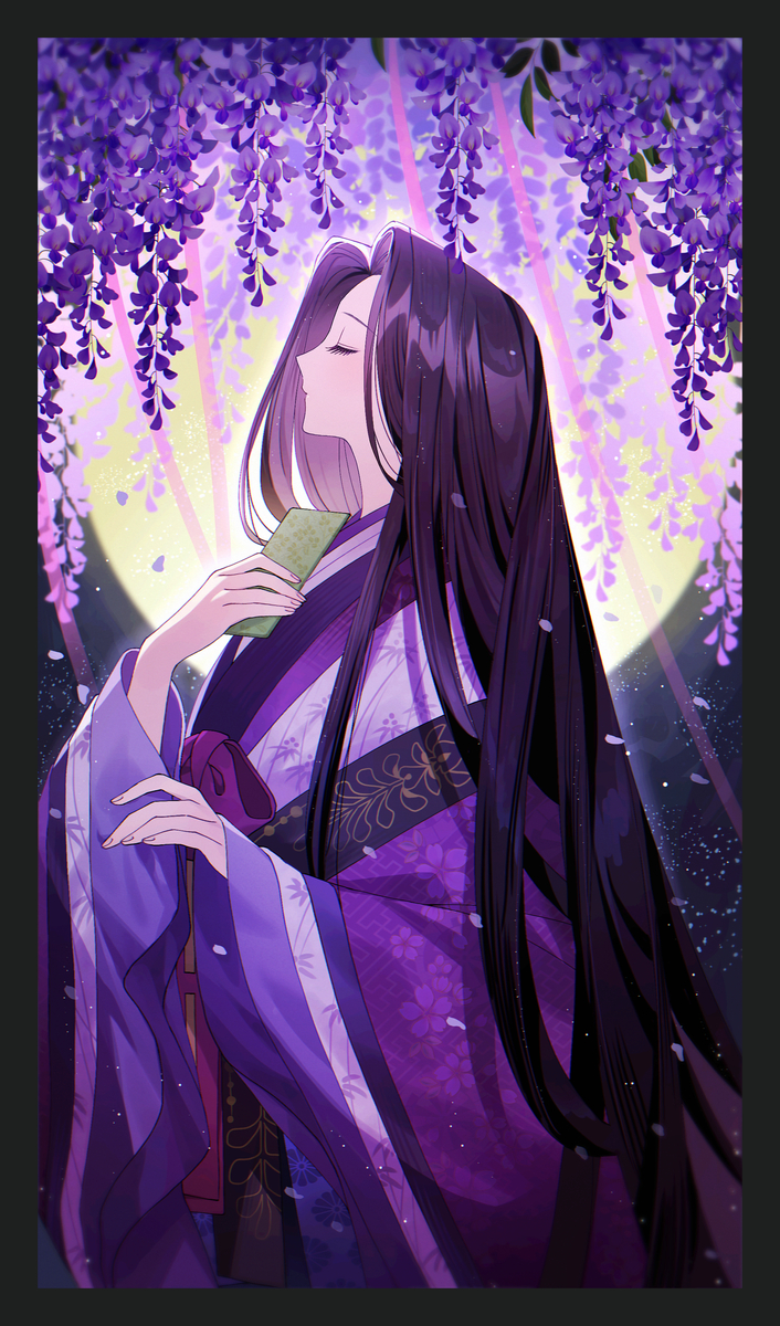This is a pixiv picture whose title is 恋に咲けり藤の花.