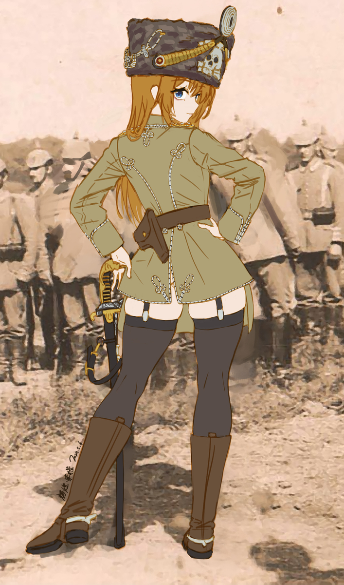 This is a pixiv picture whose title is German Crown Prince Wilhelm.