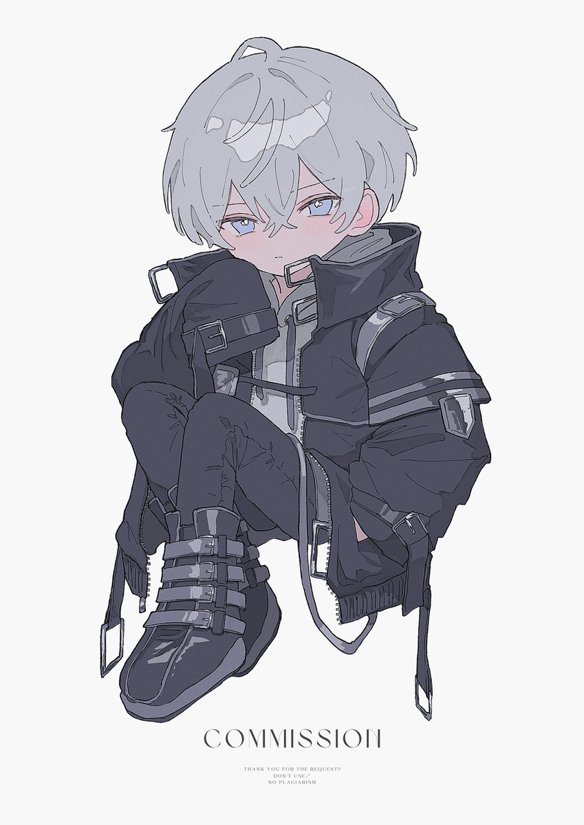 This is a pixiv picture whose title is commission.