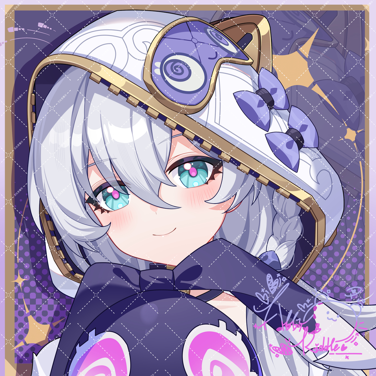 This is a pixiv picture whose title is 给德丽莎去去黑眼圈.
