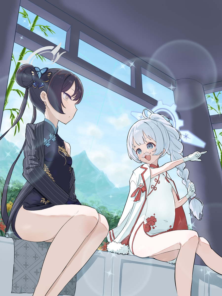 This is a pixiv picture whose title is キサキとチーパオチェリノ.