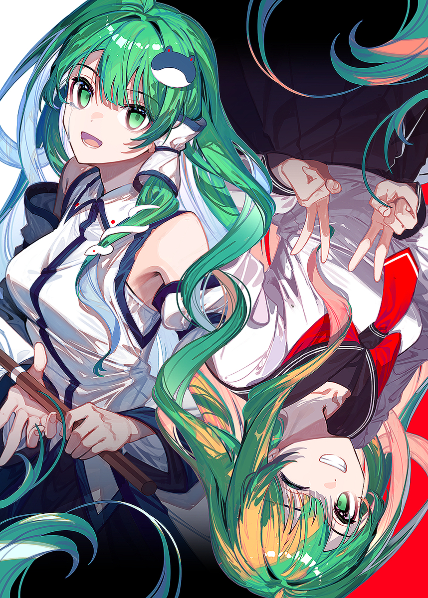 This is a pixiv picture whose title is 対称人神.