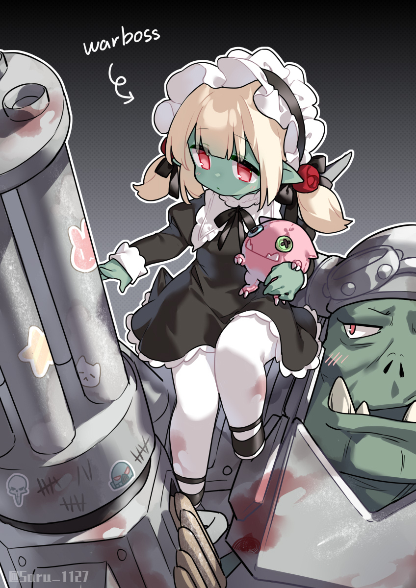 This is a pixiv picture whose title is loli warboss.