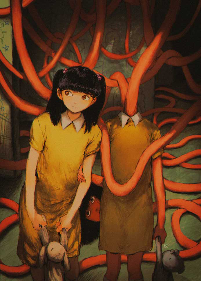 This is a pixiv picture whose title is くびったけ.