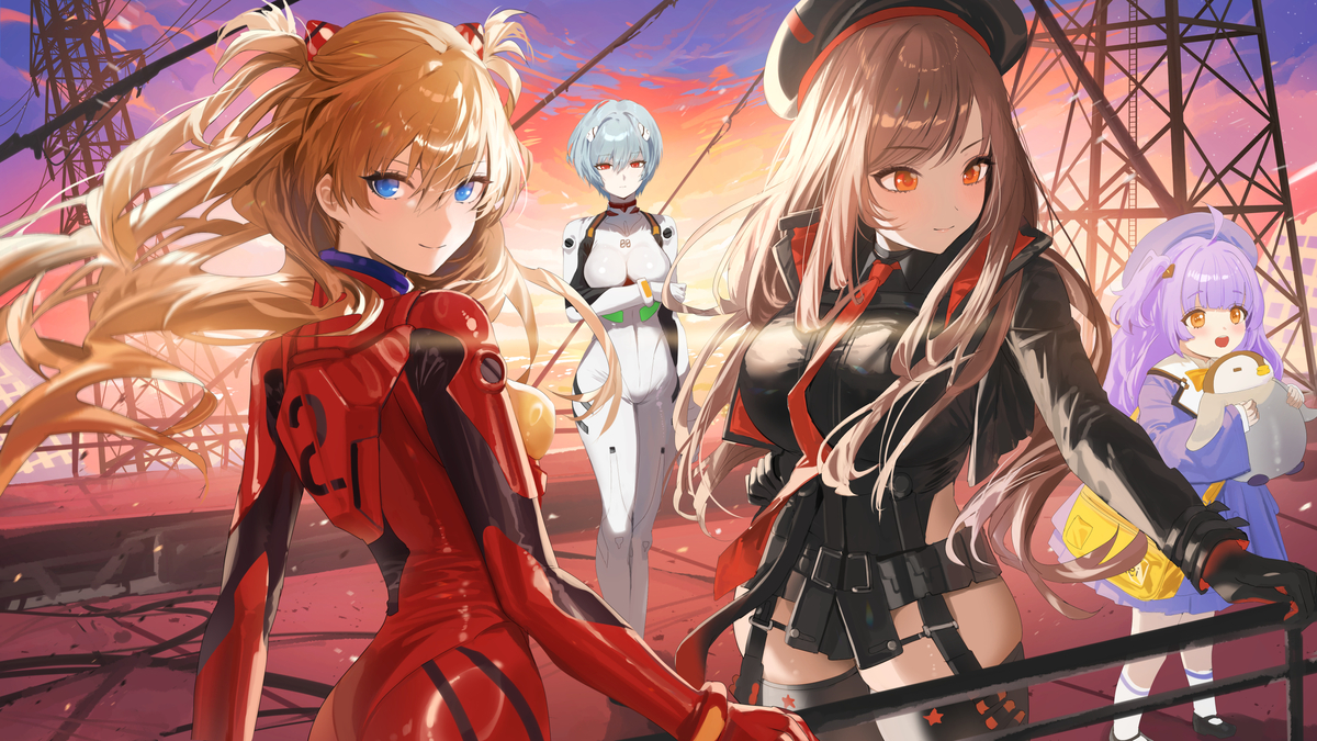 This is a pixiv picture whose title is NIKKExEVA.