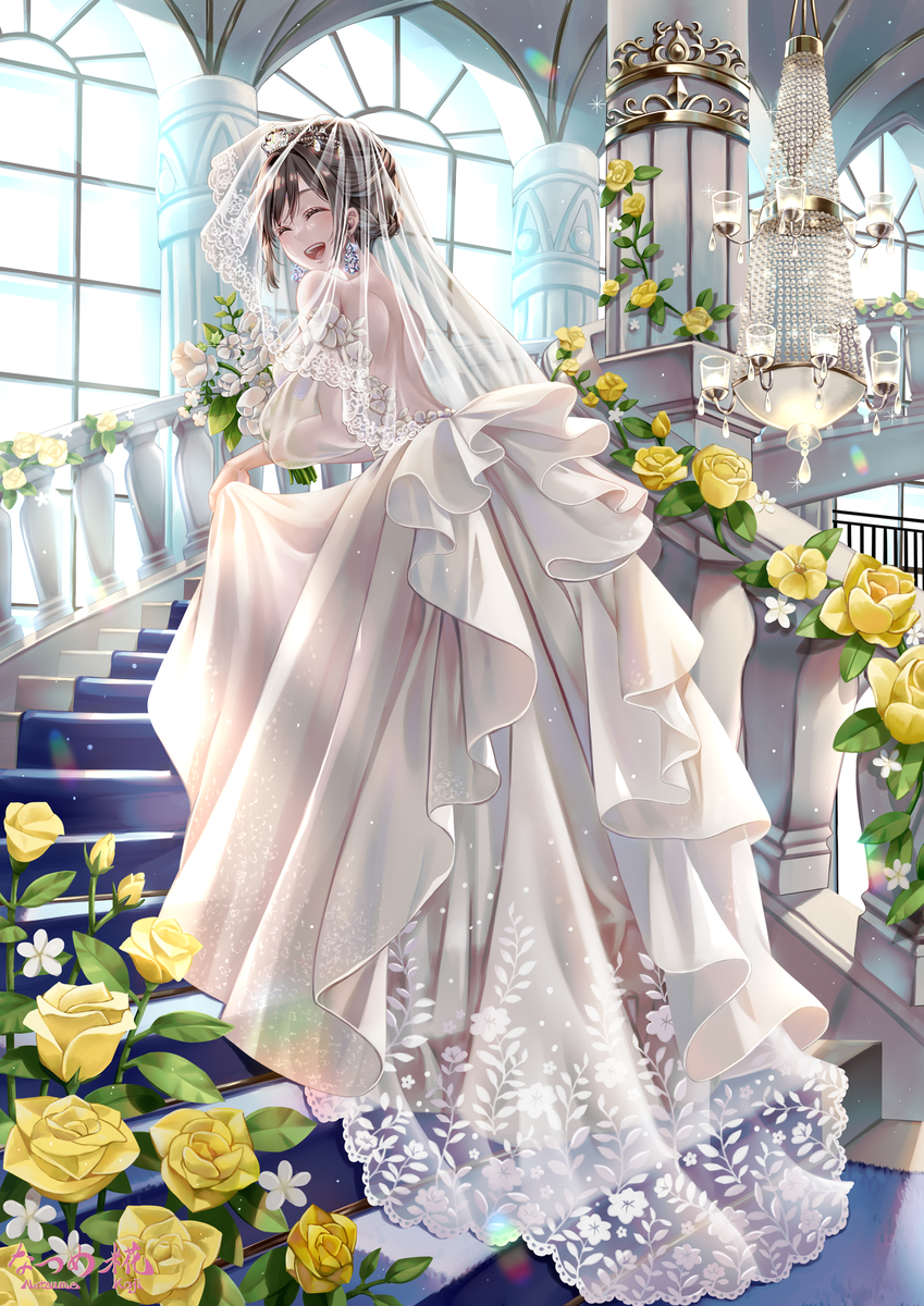 This is a pixiv picture whose title is WEDDING!.