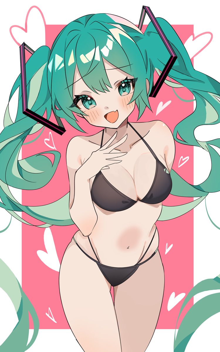 This is a pixiv picture whose title is 『どうですか～♡』.
