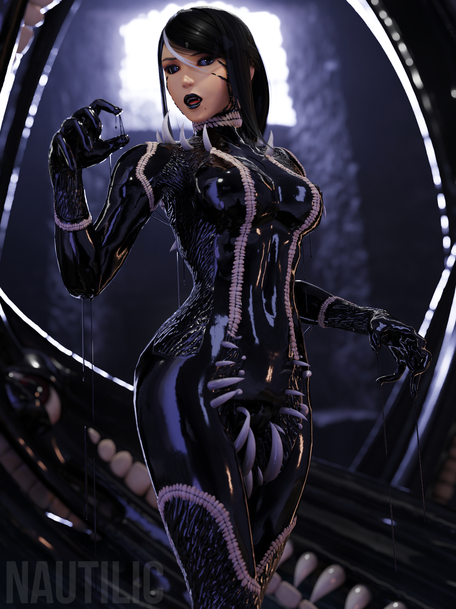 This is a pixiv picture whose title is Void Suit Samus.