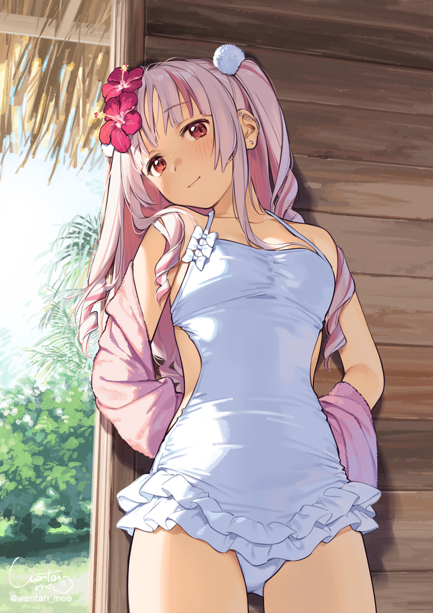 This is a pixiv picture whose title is 魅悪ちる先生のバカンス.