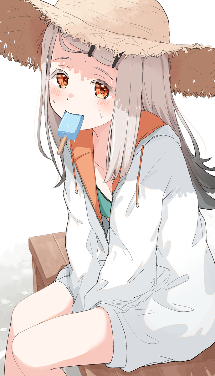 This is a pixiv picture whose title is 広ちゃんとアイス.