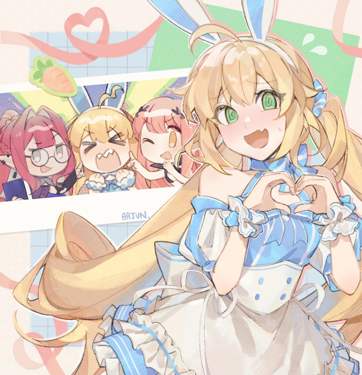 This is a pixiv picture whose title is アルキャス（水着）.