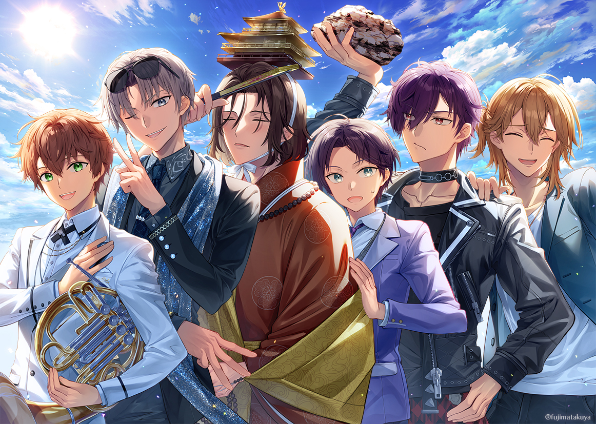 This is a pixiv picture whose title is 補講男子inアニメージュ.