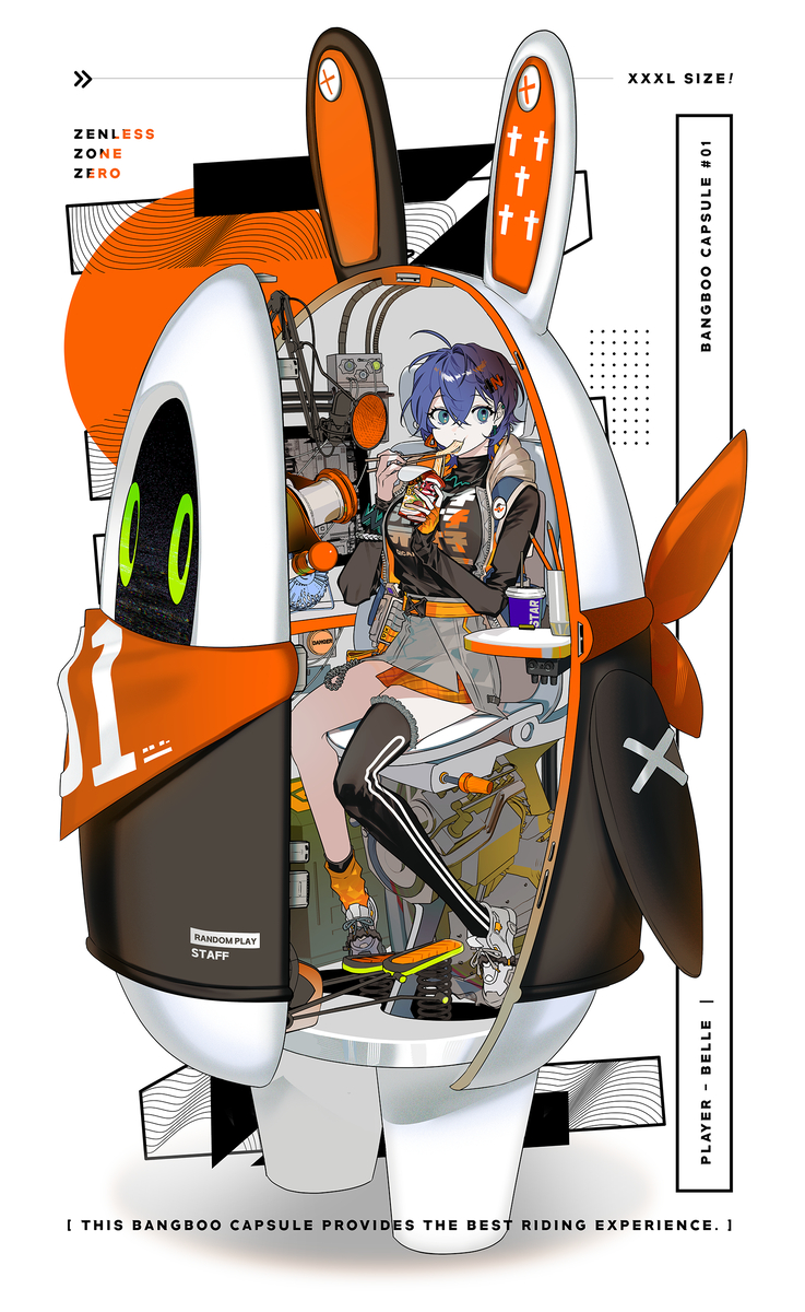 This is a pixiv picture whose title is bangboo capsule.