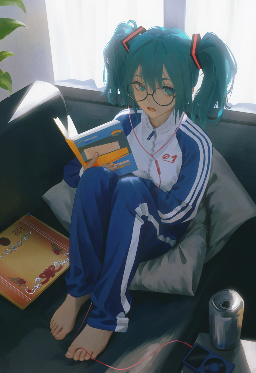 This is a pixiv picture whose title is 如果初音是个中国小孩.