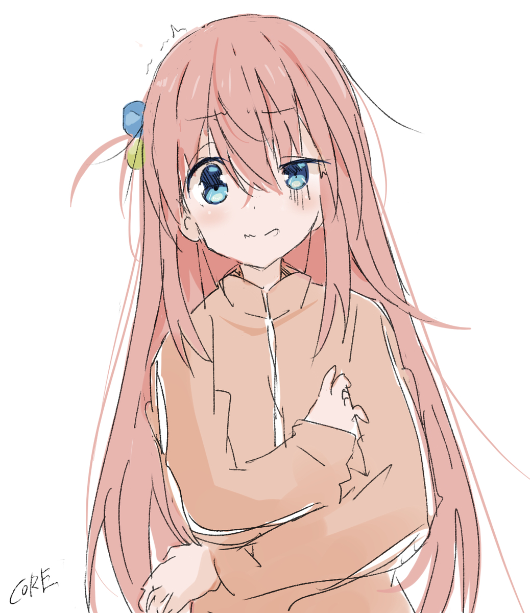 This is a pixiv picture whose title is うろたえるぼっちちゃん.