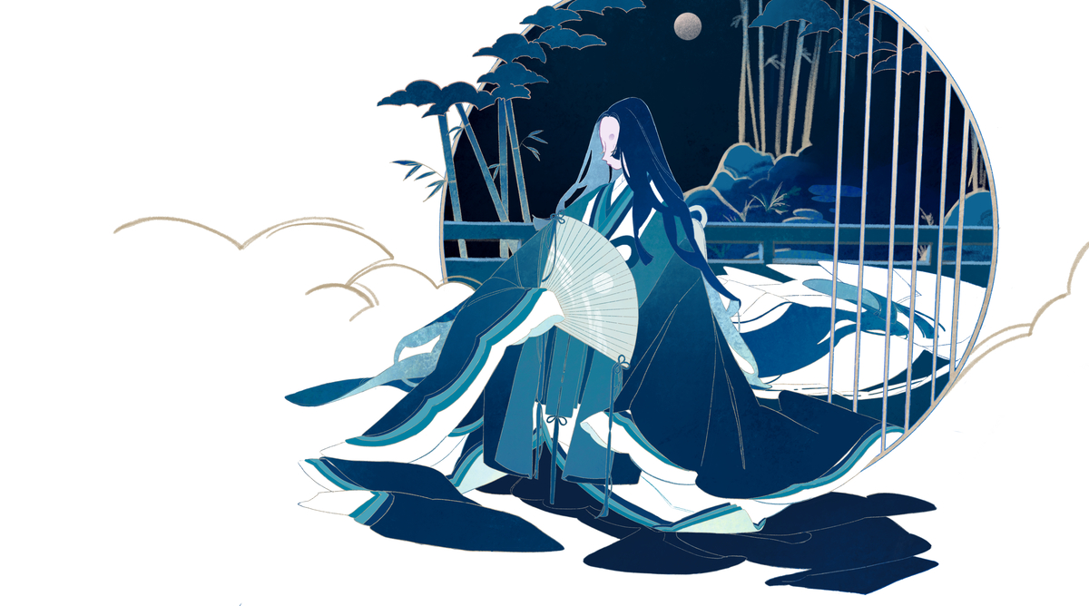 This is a pixiv picture whose title is 宵待.