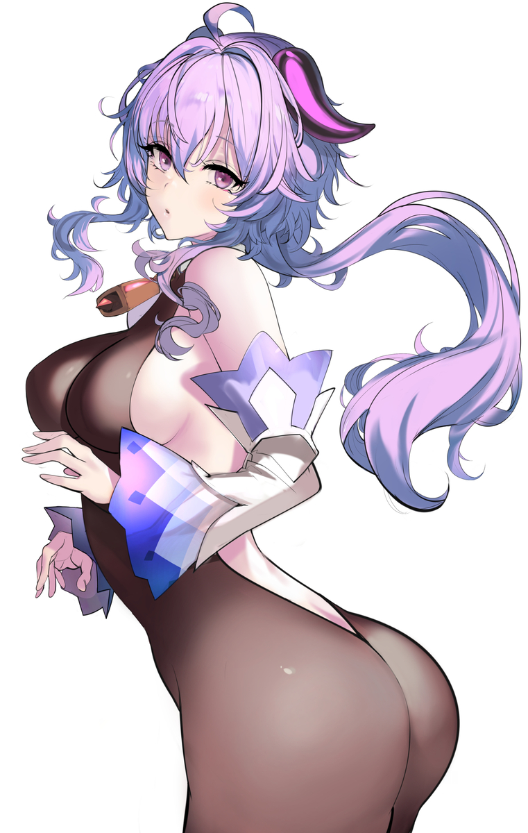 This is a pixiv picture whose title is 甘雨.