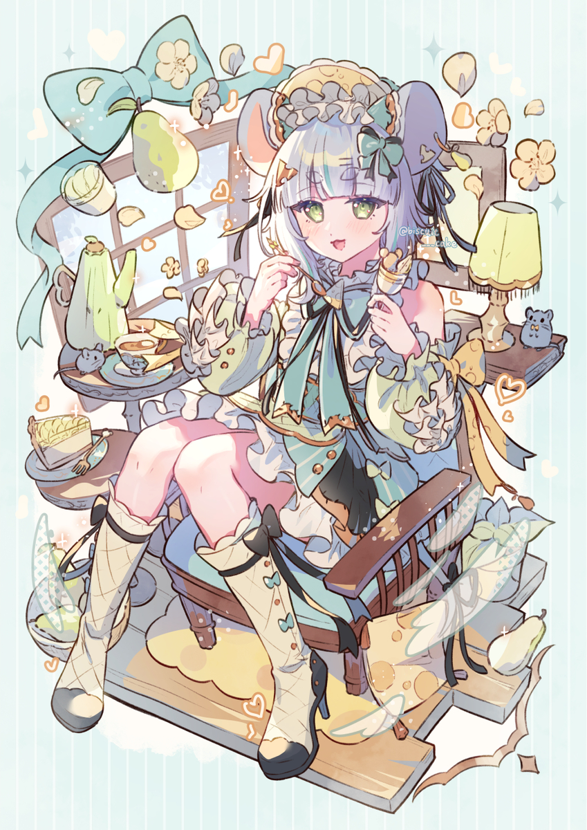 This is a pixiv picture whose title is 🍐×🧀.