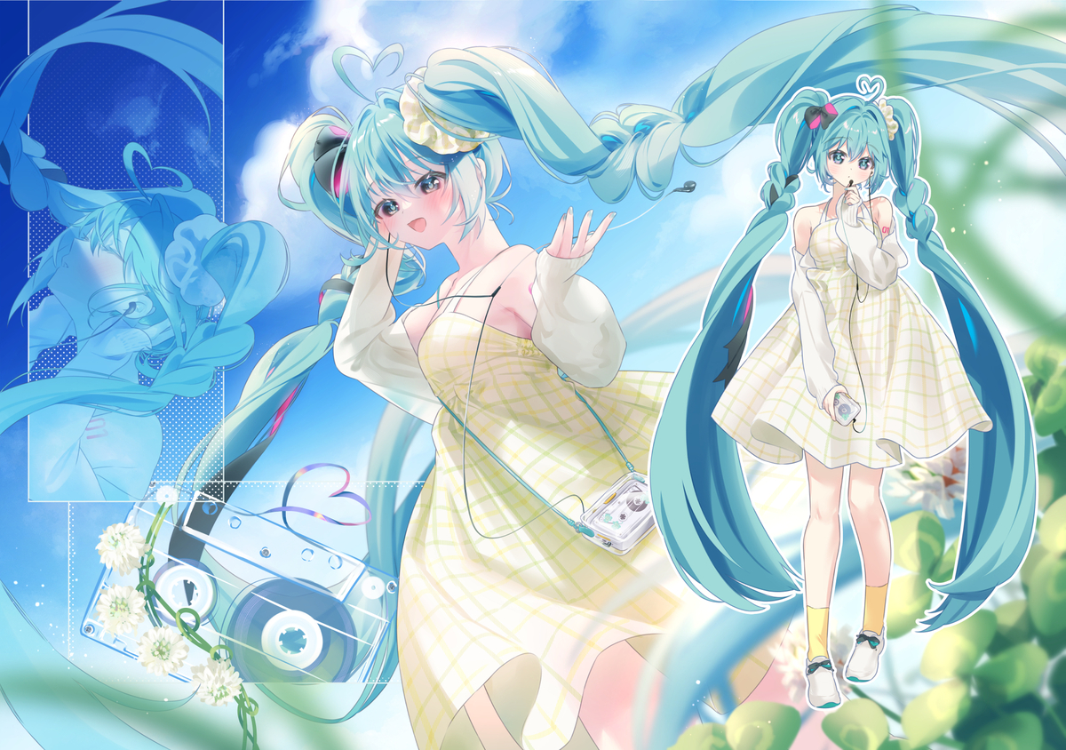 This is a pixiv picture whose title is 🎼🎶クローバー☘️.