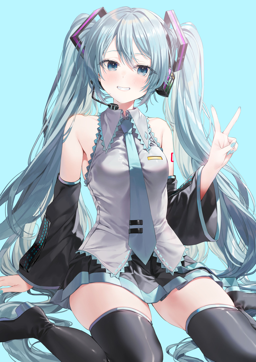 This is a pixiv picture whose title is HBD　MIKU！.