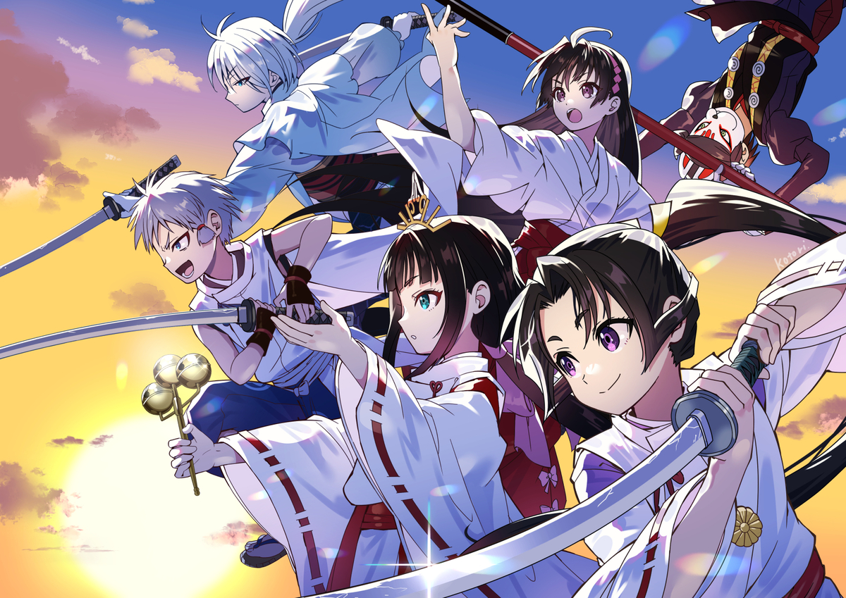 This is a pixiv picture whose title is 逃若党.