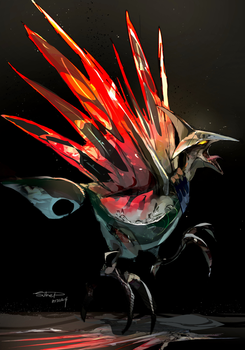 This is a pixiv picture whose title is エアームド.