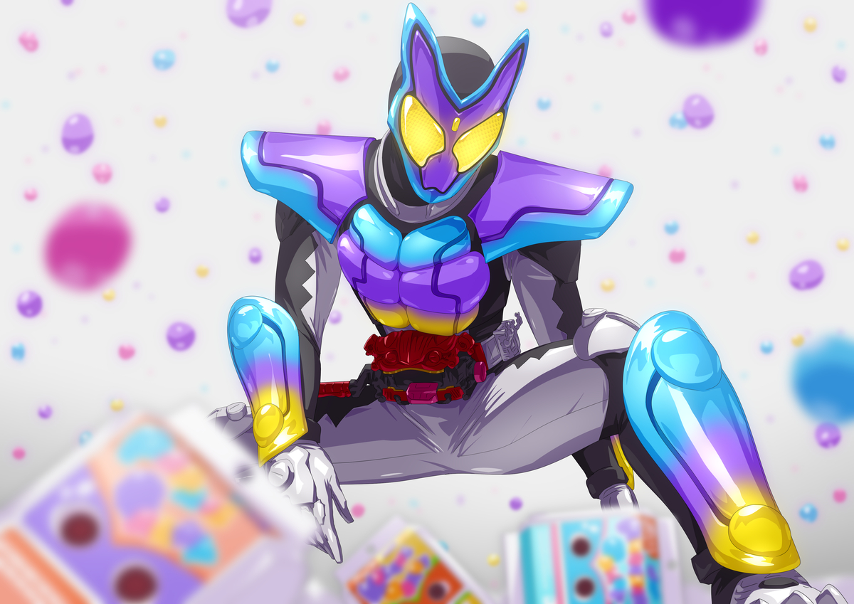 This is a pixiv picture whose title is 仮面ライダーガヴ.