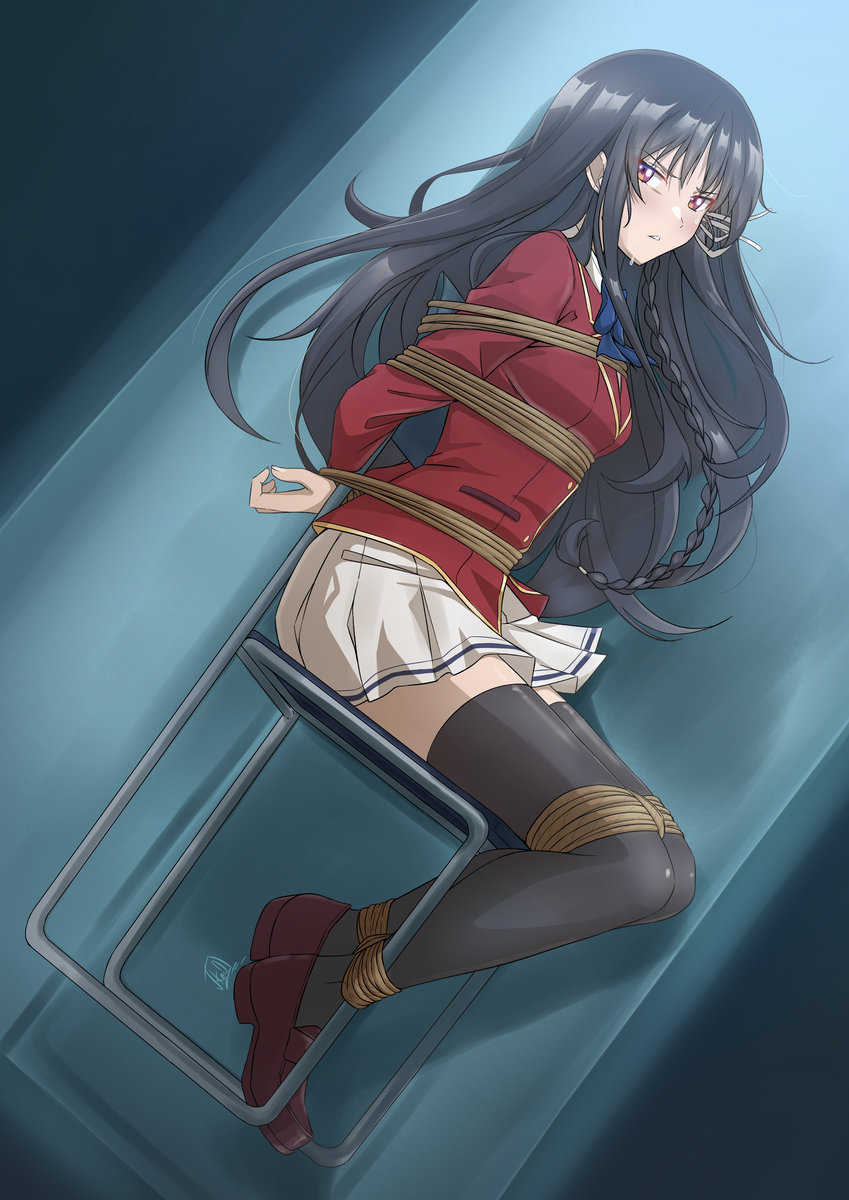 This is a pixiv picture whose title is Horikita Chair tied.
