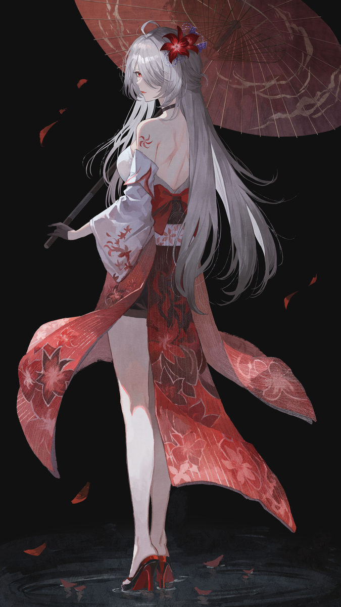 This is a pixiv picture whose title is 浴衣👘黄泉.