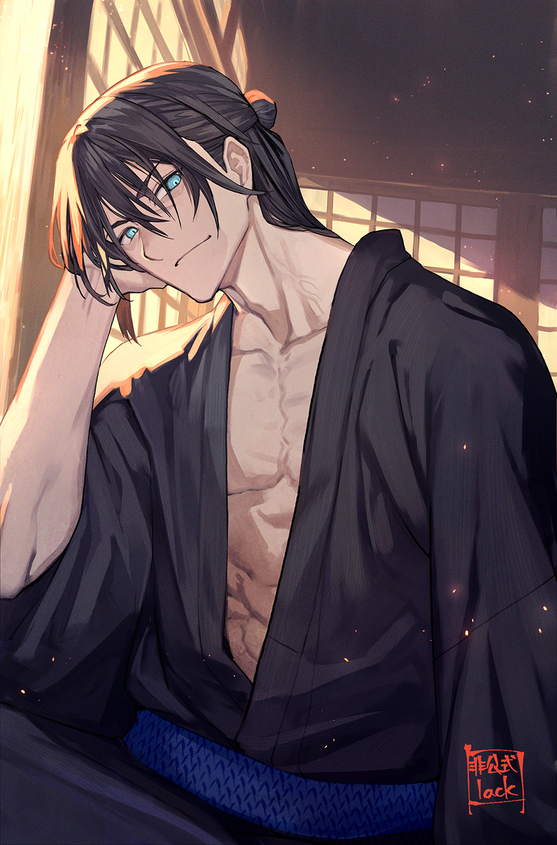 This is a pixiv picture whose title is 軽装 孫六さん.