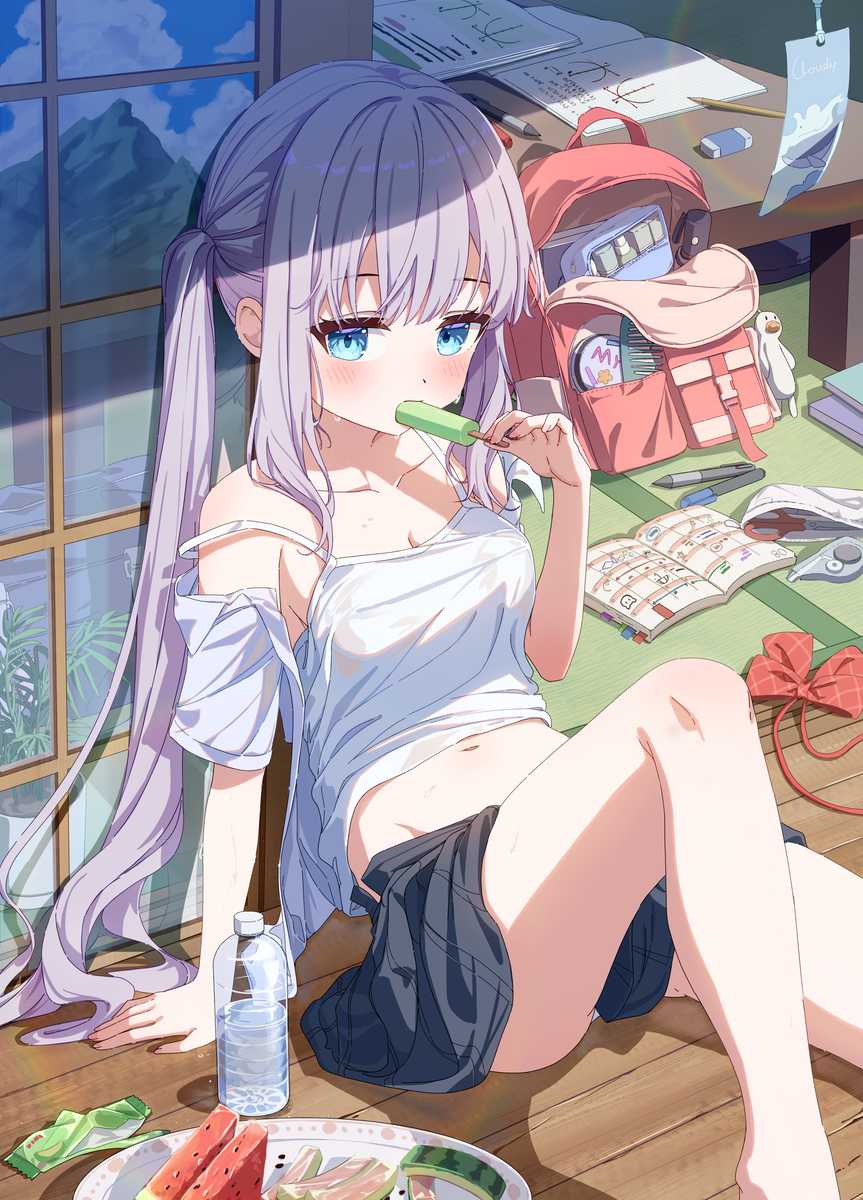 This is a pixiv picture whose title is hot.