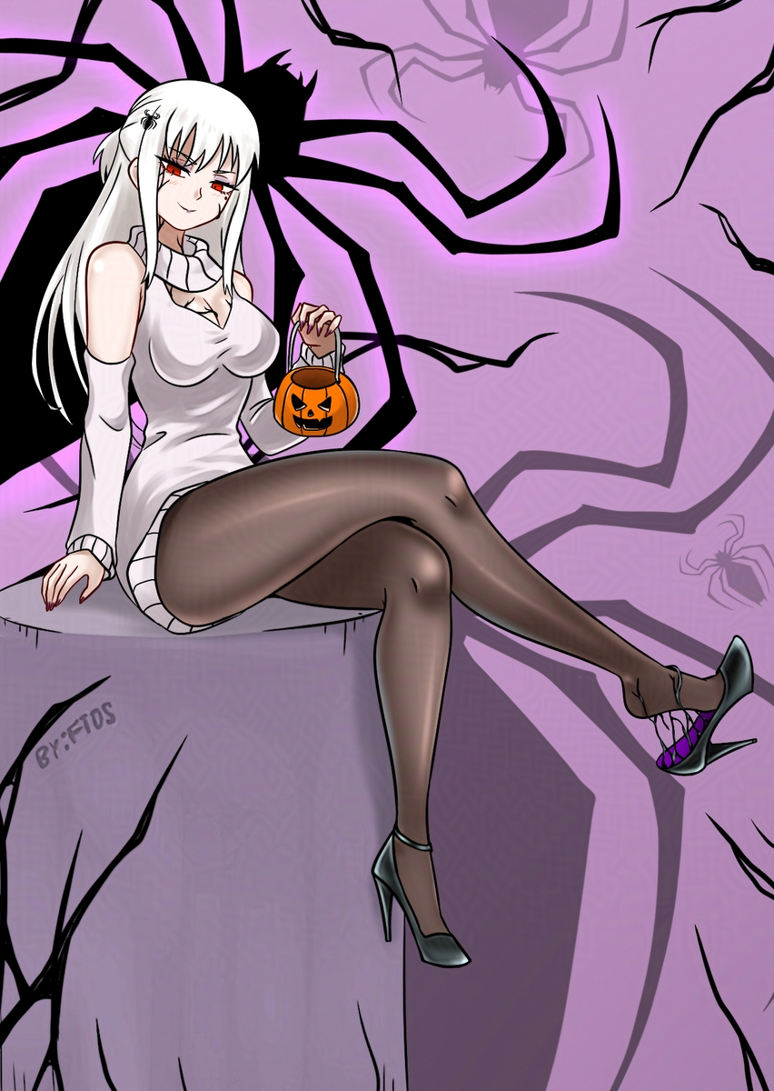 This is a pixiv picture whose title is 不给糖就捣蛋！.