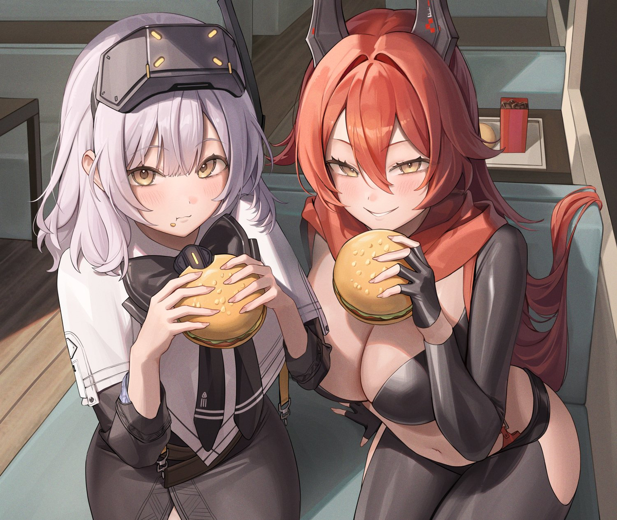 This is a pixiv picture whose title is NIKKE 1st Anniversary.
