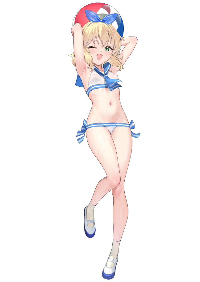 This is a pixiv picture whose title is アレンジ水着桃華アクリルスタンド.