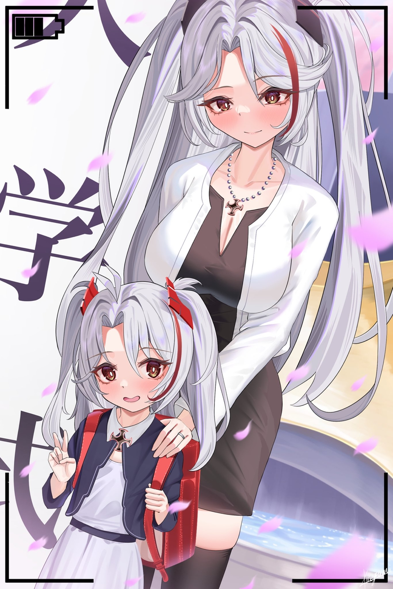 This is a pixiv picture whose title is 入学式.