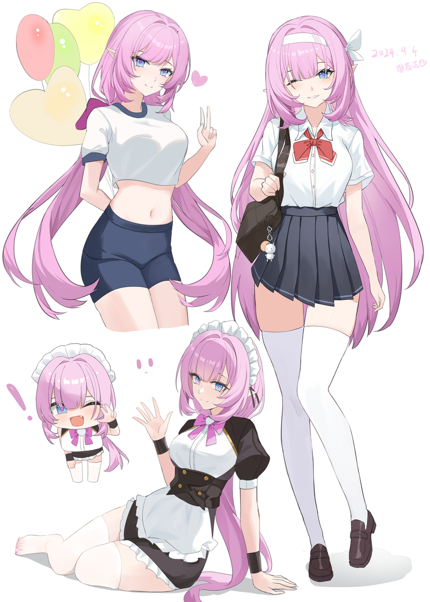 This is a pixiv picture whose title is 爱莉希亚雅罕你.