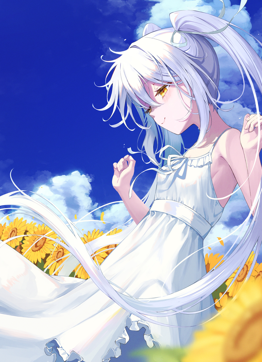 This is a pixiv picture whose title is 群青.
