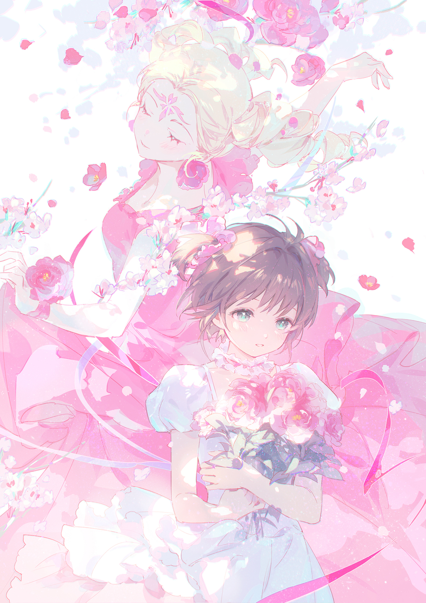 This is a pixiv picture whose title is 花.