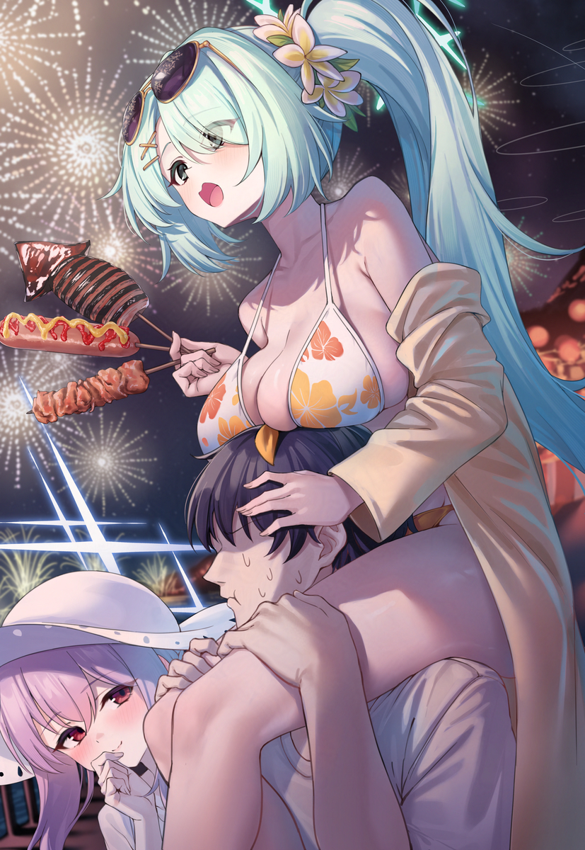 This is a pixiv picture whose title is 特等席.