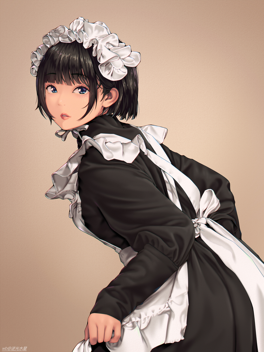 This is a pixiv picture whose title is メイド.