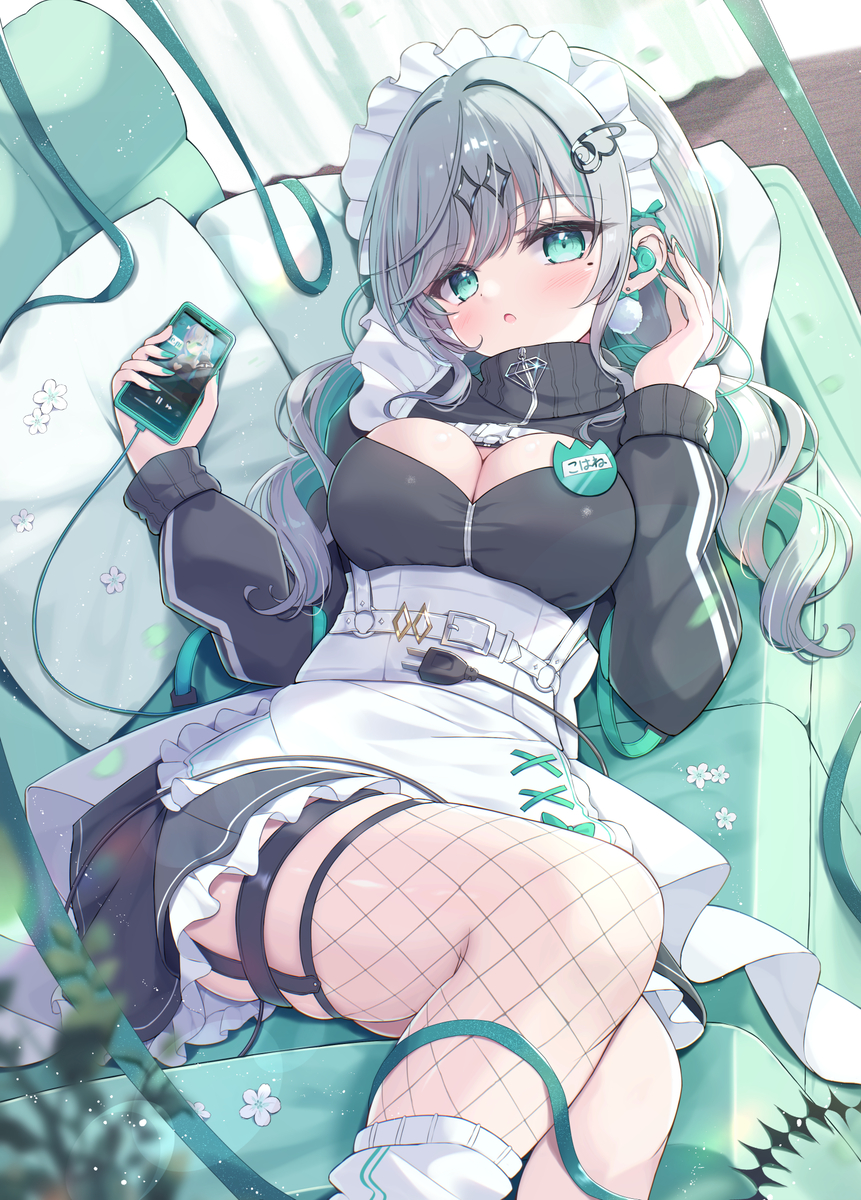 This is a pixiv picture whose title is おさぼりメイド.