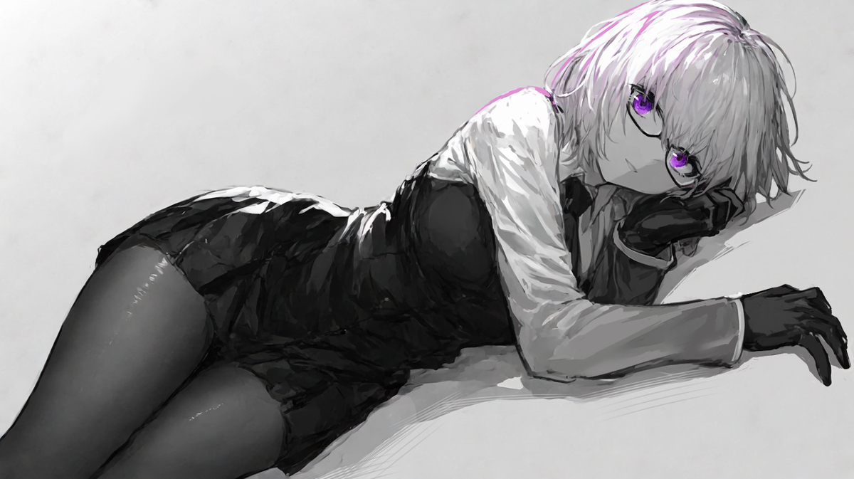 This is a pixiv picture whose title is 玛修.