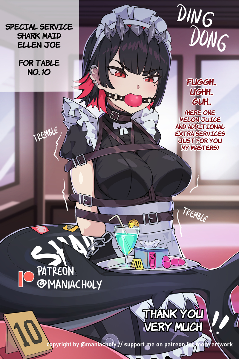This is a pixiv picture whose title is Ellen Maid Service [First Page].