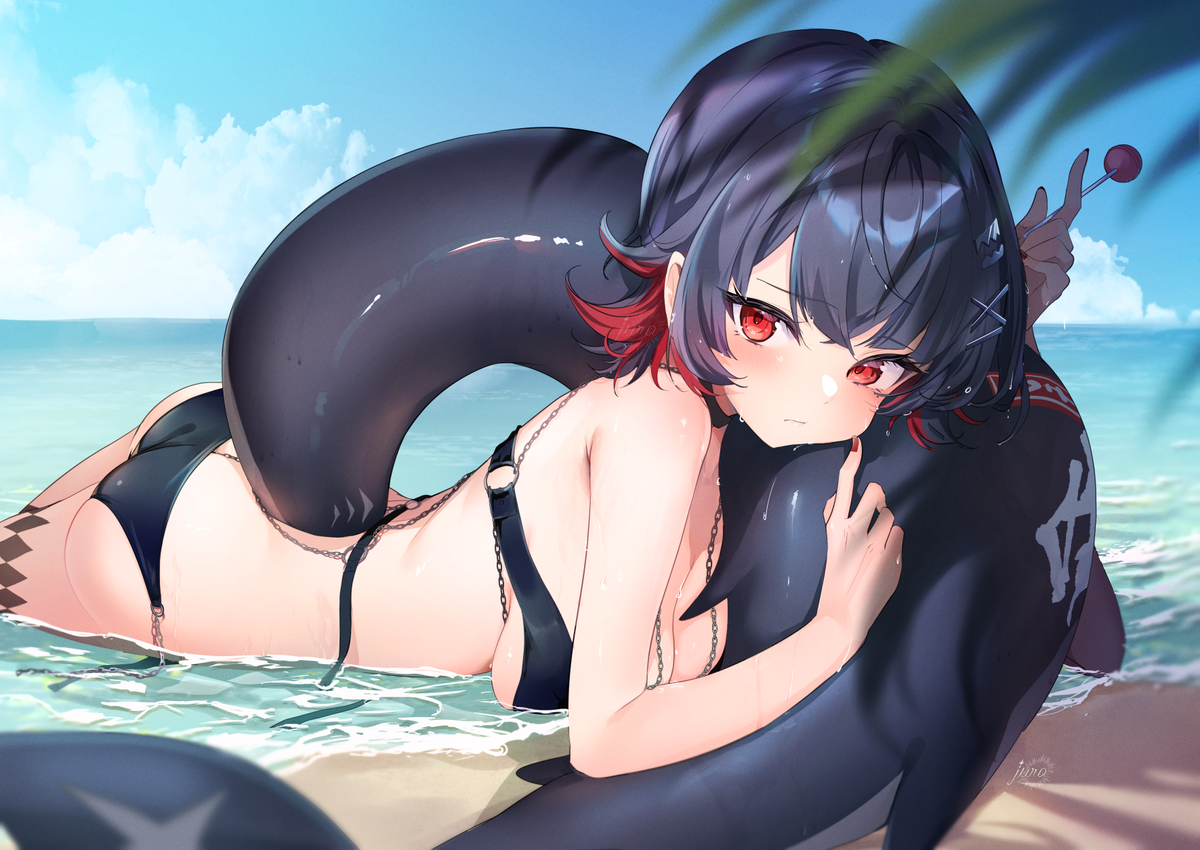 This is a pixiv picture whose title is 🦈.