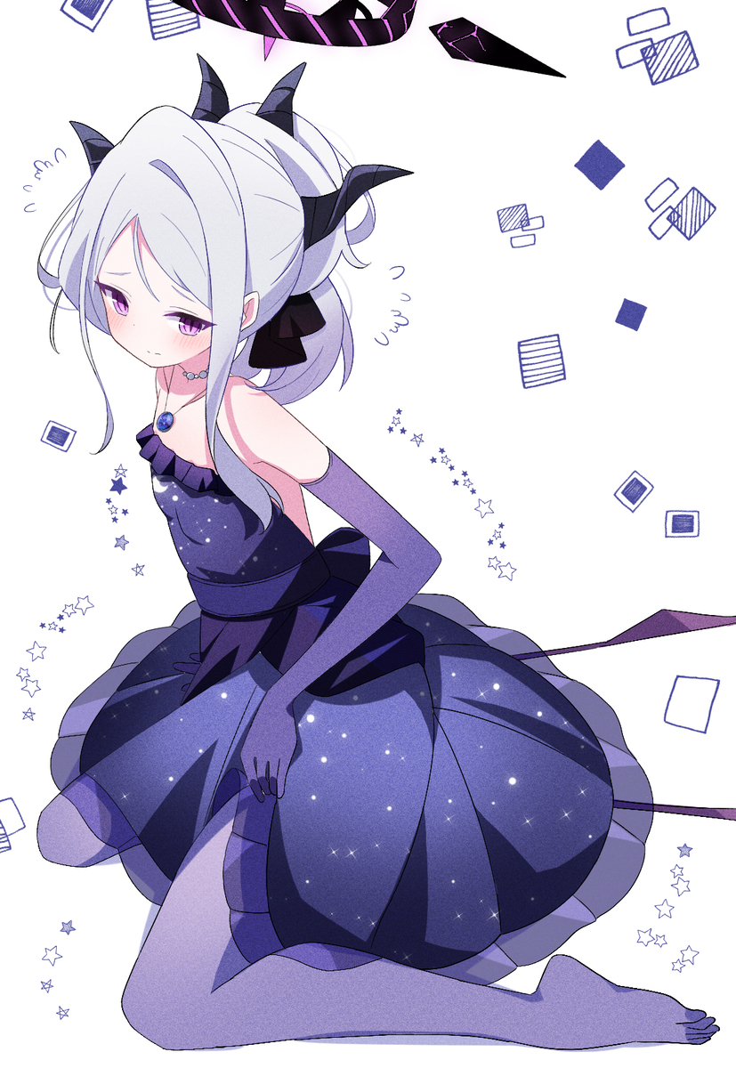 This is a pixiv picture whose title is ドレスヒナ💜.