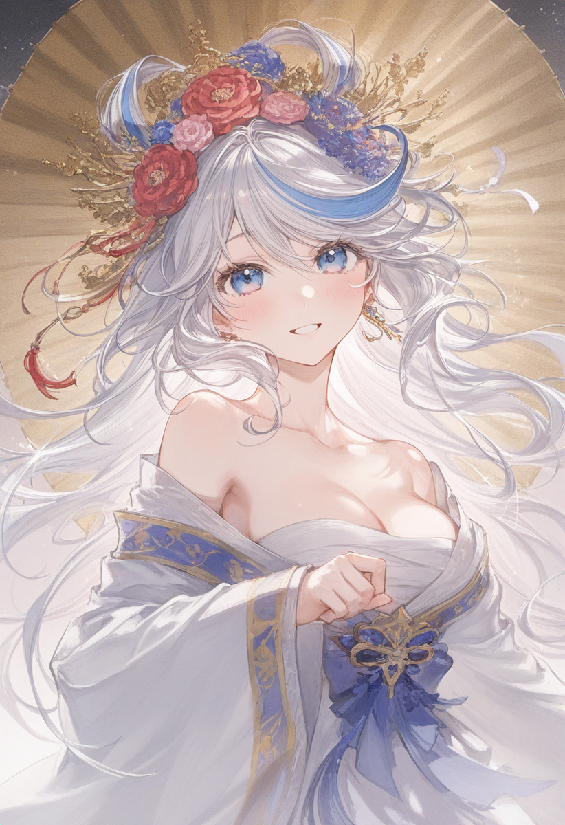 This is a pixiv picture whose title is 中国风芙宁娜.