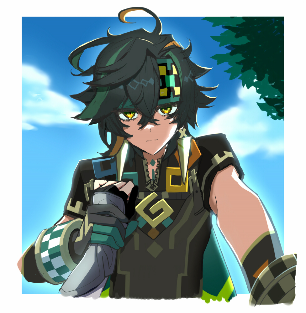 This is a pixiv picture whose title is キィニチ×蛍.